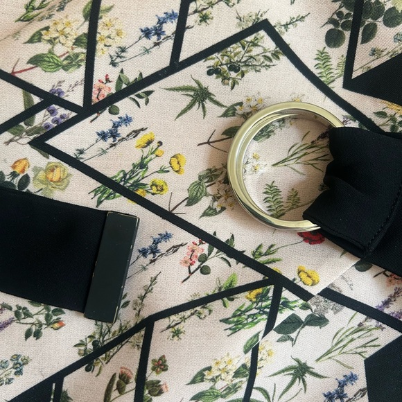 Preen by Thornton Bregazzi floral geometric print dress | medium | black & pink - Picture 7 of 10